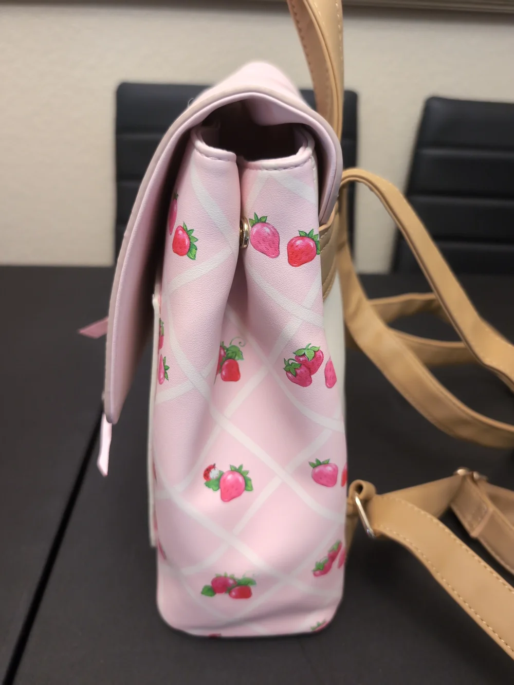 NWOT Strawberry Shortcake Pink Lace Strawberries And Bows Mini Backpack